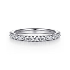 14K White Gold Diamond Matching Wedding Band