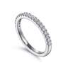 14K White Gold Diamond Matching Wedding Band - 0.27 ct