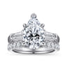 14K White Gold Diamond Matching Wedding Band - 0.29 ct