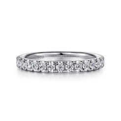 14K White Gold Diamond Matching Wedding Band