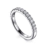 14K White Gold Diamond Matching Wedding Band - 0.45 ct
