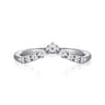 14K White Gold Diamond Matching Wedding Band - 0.15 ct