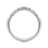 14K White Gold Diamond Matching Wedding Band - 0.15 ct