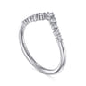 14K White Gold Diamond Matching Wedding Band - 0.15 ct