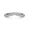 14K White Gold Diamond Matching Wedding Band - 0.15 ct