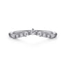 14K White Gold Diamond Matching Wedding Band - 0.15 ct
