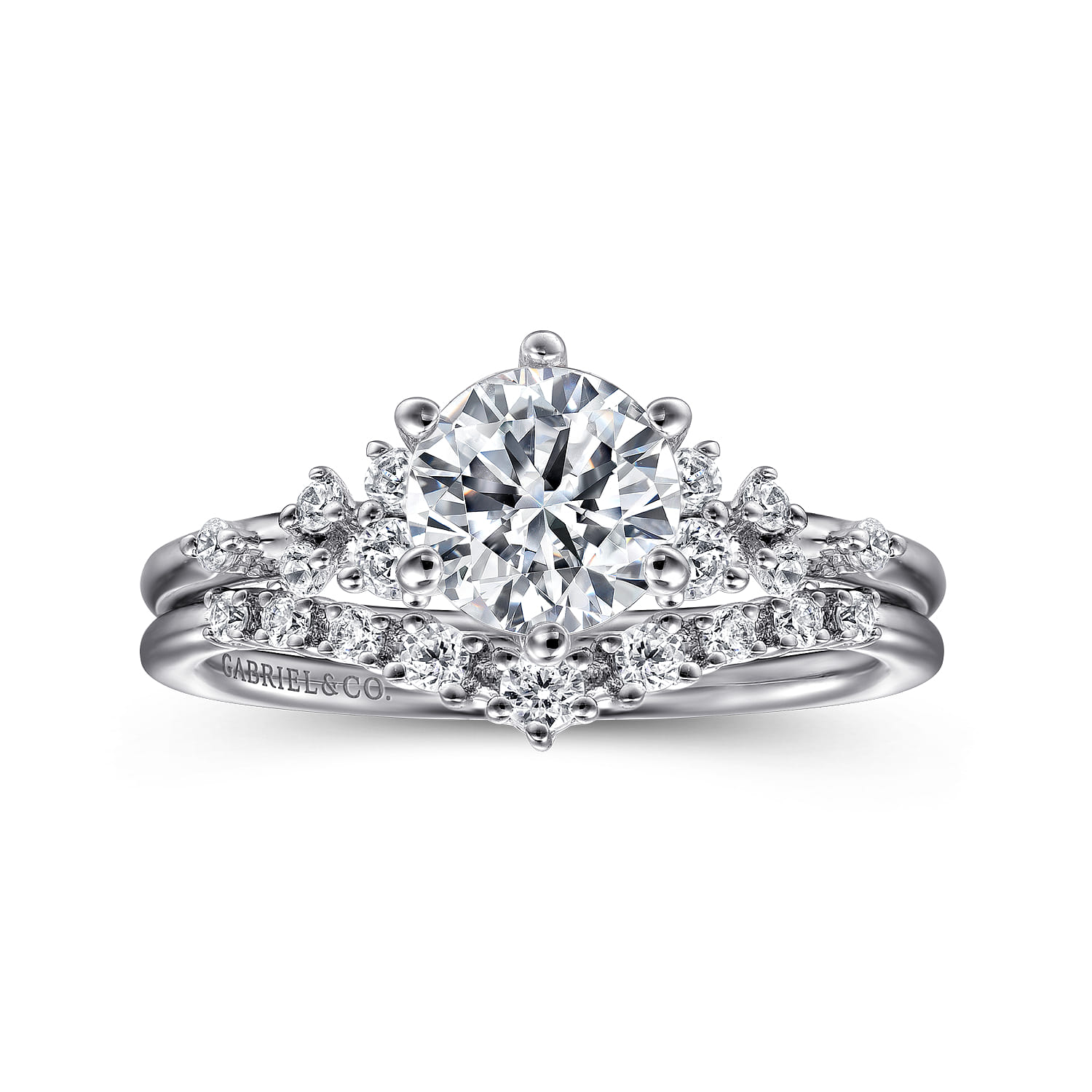 14K White Gold Diamond Matching Wedding Band - 0.15 ct - Shot 4