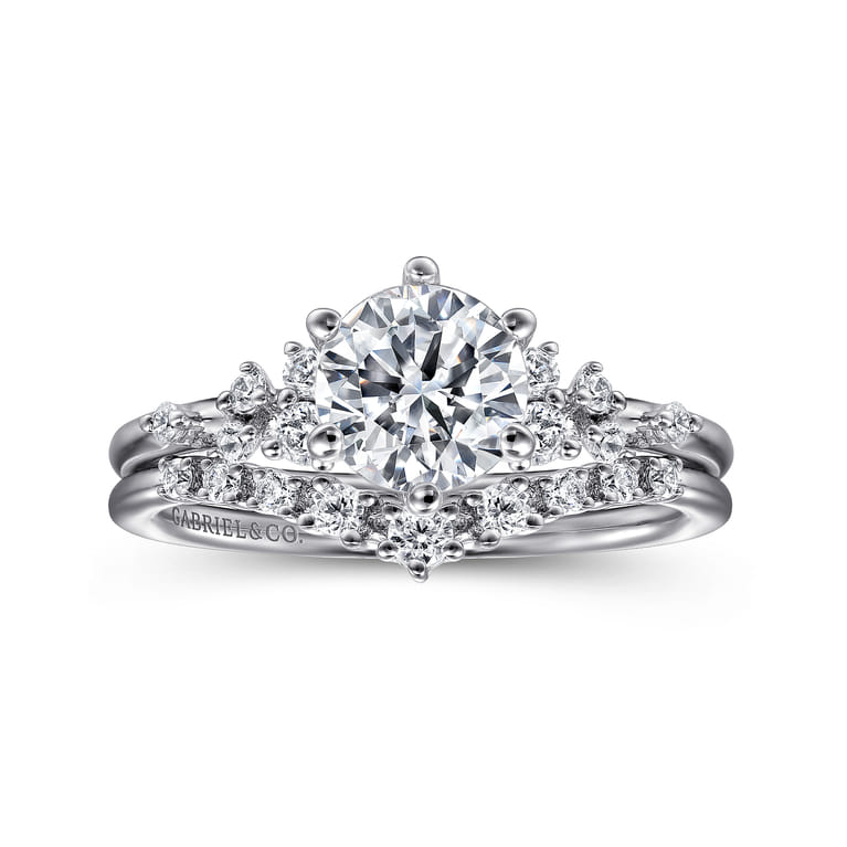 14K White Gold Diamond Matching Wedding Band - 0.15 ct - Shot 4