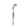 14K White Gold Diamond Matching Wedding Band - 0.15 ct