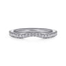 14K White Gold Diamond Matching Wedding Band - 0.22 ct