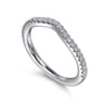 14K White Gold Diamond Matching Wedding Band - 0.22 ct