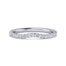14K White Gold Diamond Matching Wedding Band - 0.22 ct