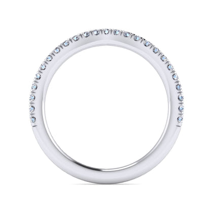 14K White Gold Diamond Matching Wedding Band