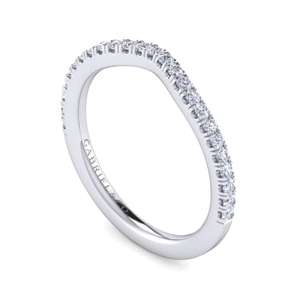 14K White Gold Diamond Matching Wedding Band