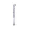 14K White Gold Diamond Matching Wedding Band - 0.22 ct