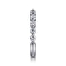 14K White Gold Diamond Matching Wedding Band - 0.8 ct