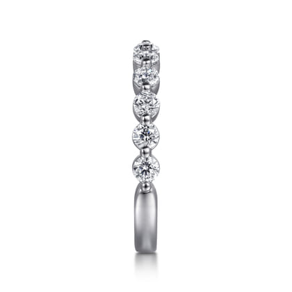 14K White Gold Diamond Matching Wedding Band