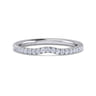 14K White Gold Diamond Matching Wedding Band - 0.21 ct