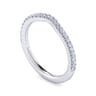 14K White Gold Diamond Matching Wedding Band - 0.21 ct