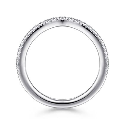 14K White Gold Diamond Matching Wedding Band