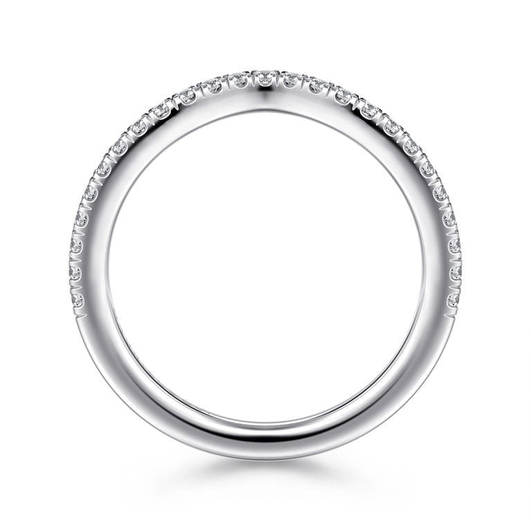 14K White Gold Diamond Matching Wedding Band - 0.21 ct - Shot 2