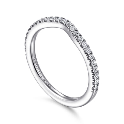 14K White Gold Diamond Matching Wedding Band