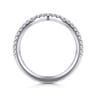 14K White Gold Diamond Matching Wedding Band - 0.21 ct