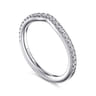 14K White Gold Diamond Matching Wedding Band - 0.21 ct