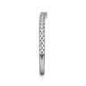 14K White Gold Diamond Matching Wedding Band - 0.21 ct