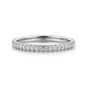 14K White Gold Diamond Matching Wedding Band - 0.22 ct