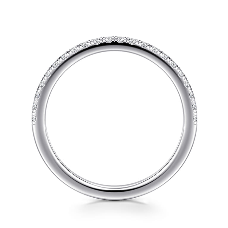 14K White Gold Diamond Matching Wedding Band - 0.22 ct - Shot 2