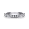 14K White Gold Diamond Matching Wedding Band - 0.25 ct