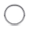 14K White Gold Diamond Matching Wedding Band - 0.25 ct