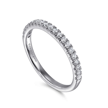 14K White Gold Diamond Matching Wedding Band