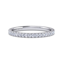 14K White Gold Diamond Matching Wedding Band
