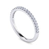 14K White Gold Diamond Matching Wedding Band - 0.25 ct