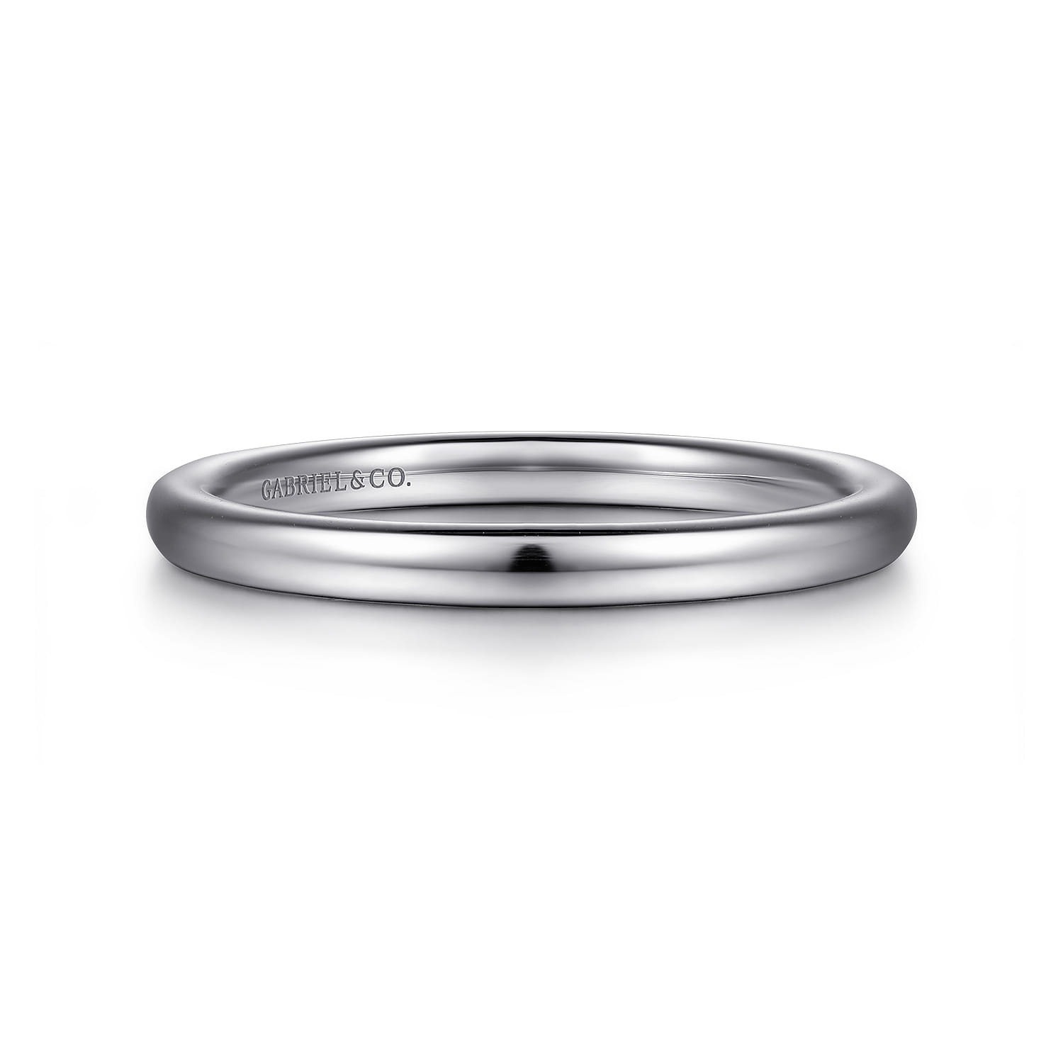 14K White Gold Diamond Matching Wedding Band - Shot 1