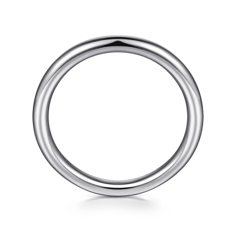 14K White Gold Diamond Matching Wedding Band - Shot 2