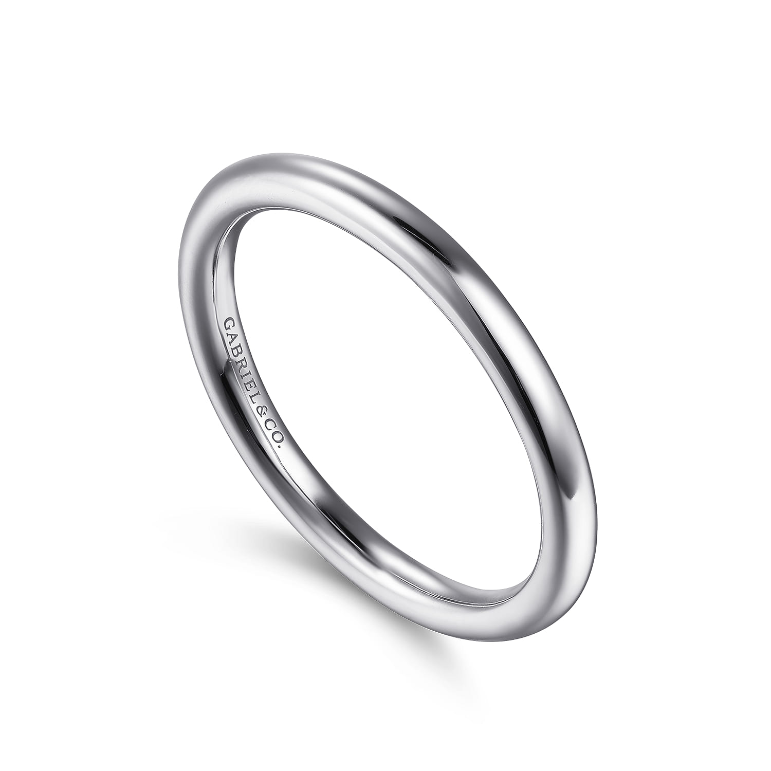 14K White Gold Diamond Matching Wedding Band - Shot 3