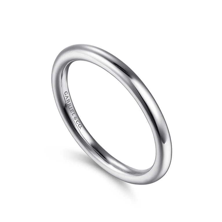 14K White Gold Diamond Matching Wedding Band - Shot 3