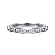 14K White Gold Diamond Matching Wedding Band
