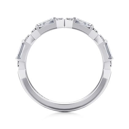 14K White Gold Diamond Matching Wedding Band