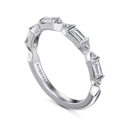 14K White Gold Diamond Matching Wedding Band