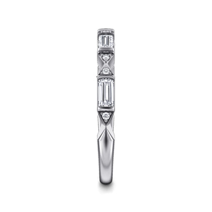 14K White Gold Diamond Matching Wedding Band