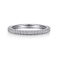 14K White Gold Diamond Matching Wedding Band