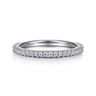 14K White Gold Diamond Matching Wedding Band - 0.21 ct