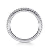 14K White Gold Diamond Matching Wedding Band - 0.21 ct