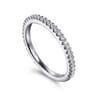 14K White Gold Diamond Matching Wedding Band - 0.21 ct