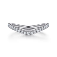 14K White Gold Diamond Matching Wedding Band
