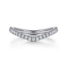 14K White Gold Diamond Matching Wedding Band - 0.28 ct